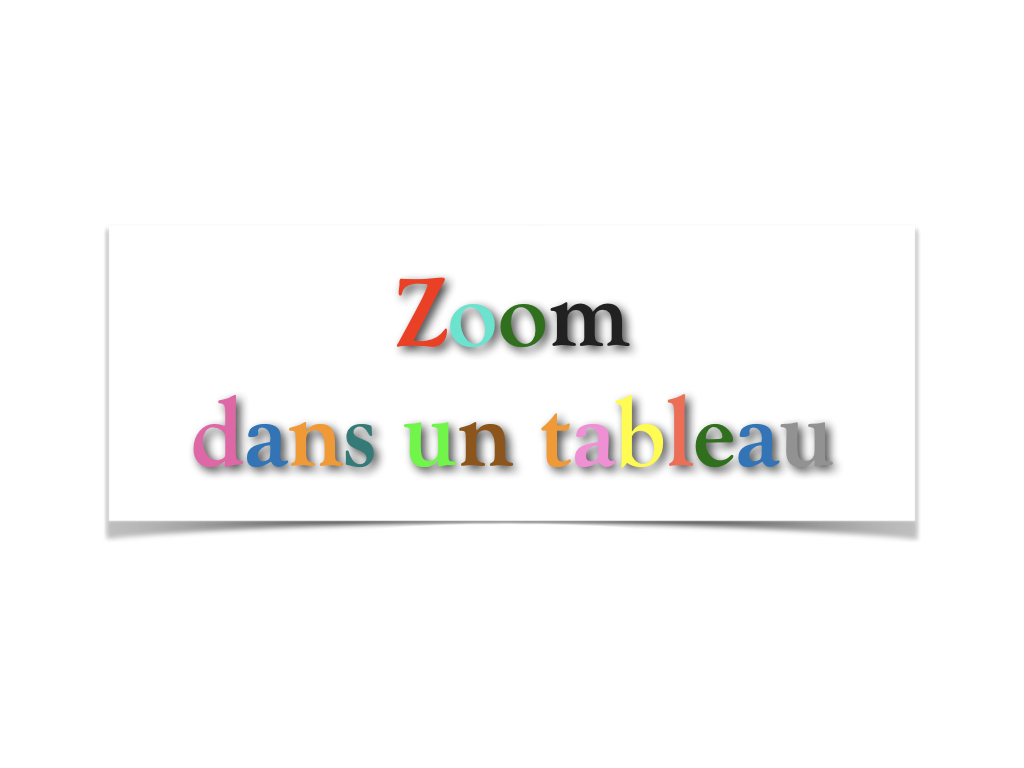 Proposition d'écriture