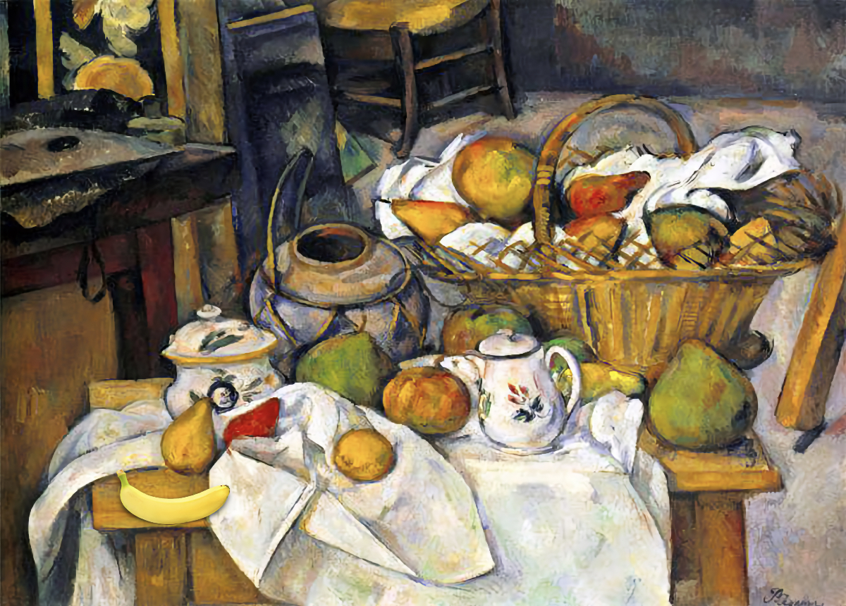 Nature morte aux paniers de fruits 1888