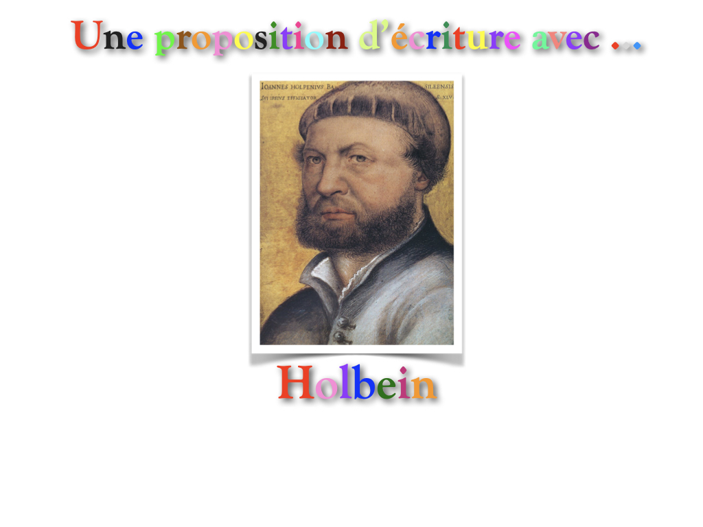 Proposition d'écriture