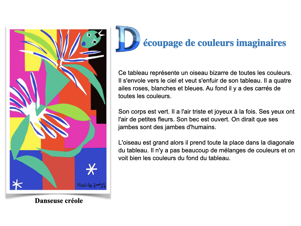 Proposition d'écriture
