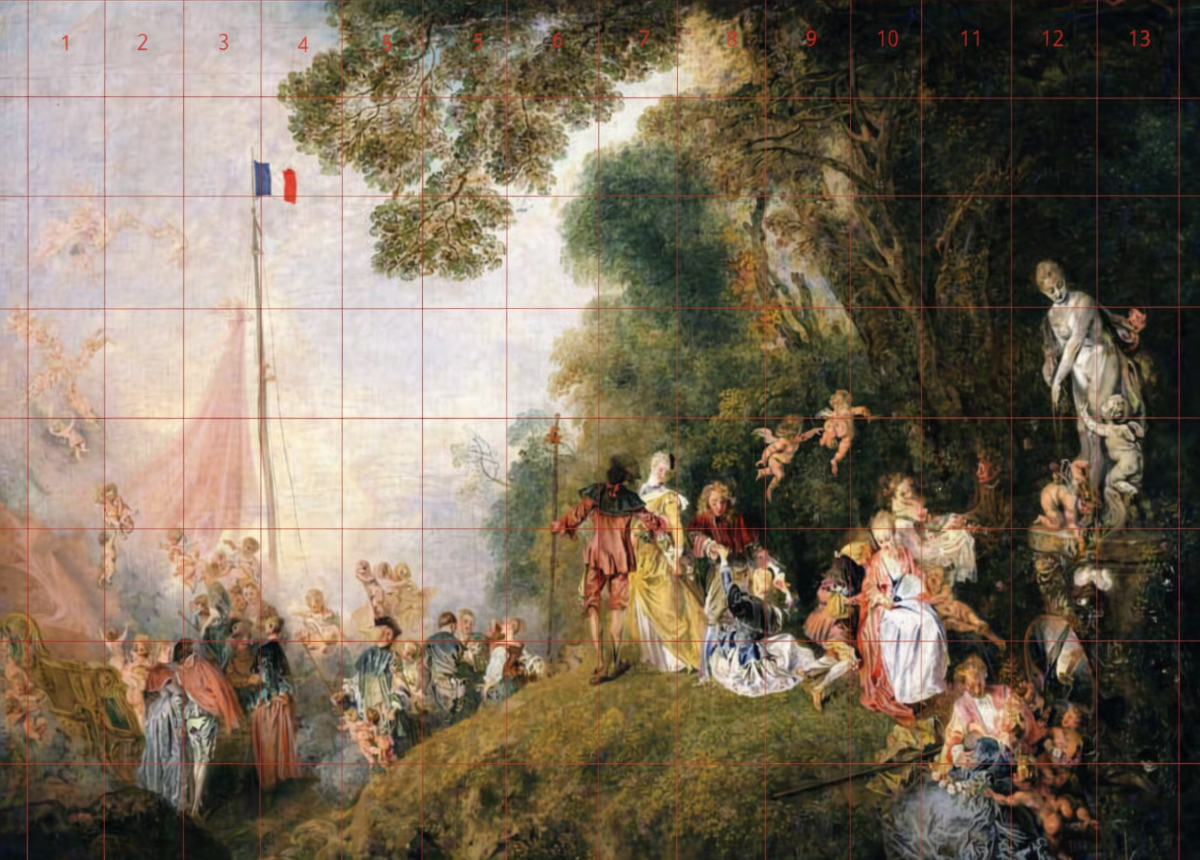 Embarquement pour Cythère 1718 - jeu de l'intrus