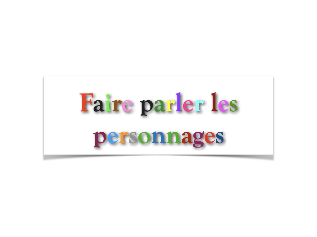 Proposition d'écriture
