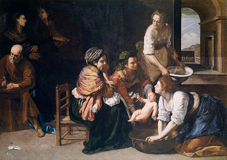 Naissance de saint Jean-Baptiste 1635 - Gentileschi - jeu de l'intrus