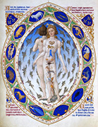 Représentation d'une enluminure des Très Riches Heures