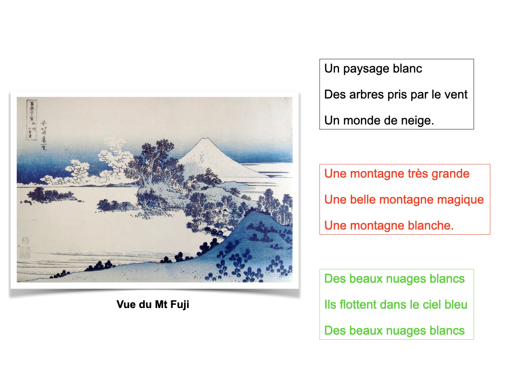 Proposition d'écriture