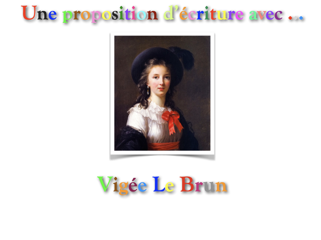Proposition d'écriture