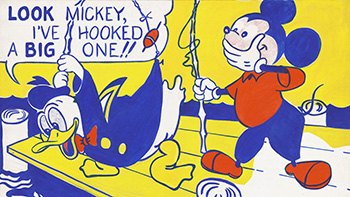 Représentation d'une œuvre de Roy Lichtenstein
