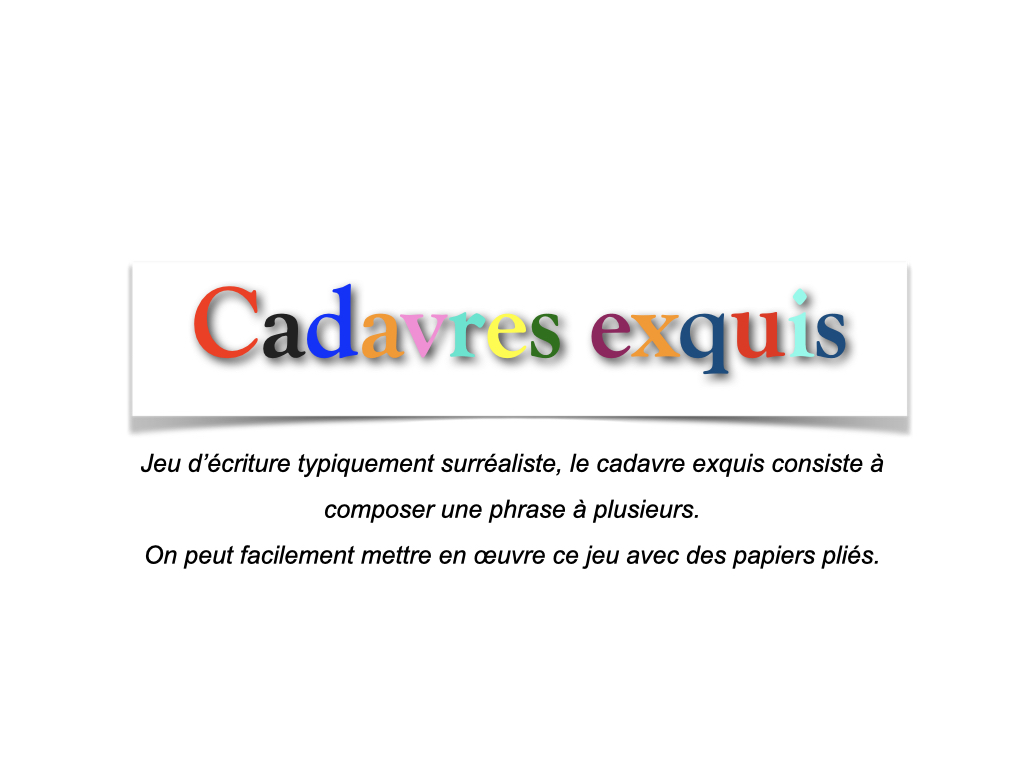 Proposition d'écriture
