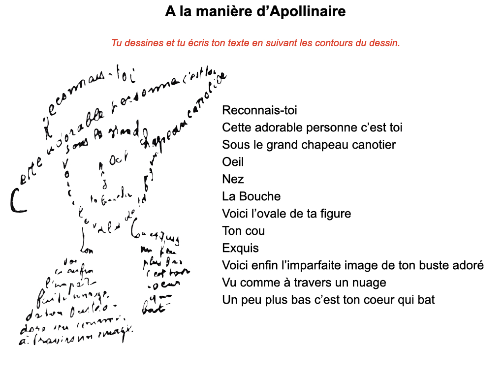 Proposition d'écriture